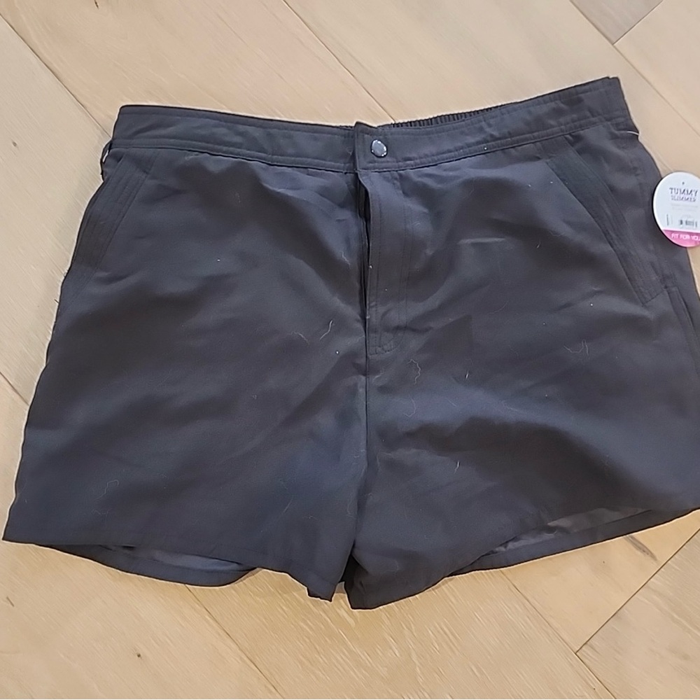 Croft & Barrow Black Tummy‎ Slimmer Shorts